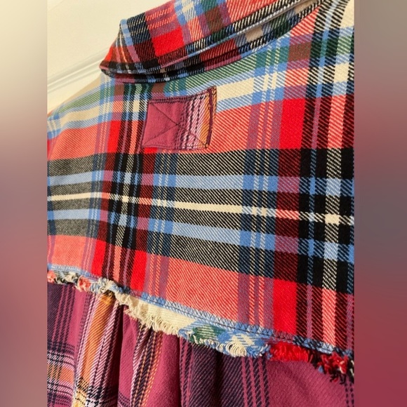 We The Free - Patched Up Plaid Shirt - Picture 5 of 6